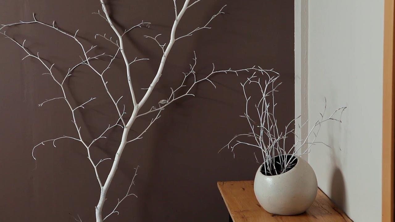 ideas para decorar paredes con ramas